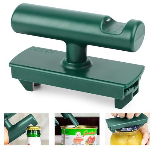 Apriscatole a Mano, Apriscatole Manuale Regolabile, 2 in 1 Apriscatole Manuale, Acciaio Inossidabile Apri Barattoli, Multifunzione Apriscatole Per Anziani, Persone Affette Da Artrite e Donne