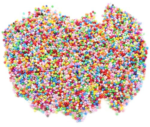 ANCLLO Bügelperlen-Set, 15.000 Stück 3 mm Bügelperlen-Set, 30 Farben, DIY-Kunsthandwerk, Spielzeug, Bügelperlen, Bastelset zum Perlenschmelzen
