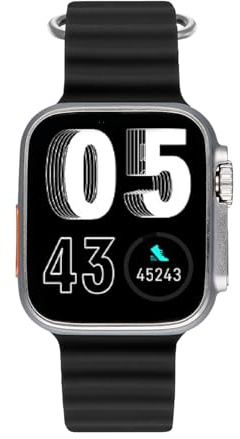 Radiant - Jersey - Reloj Inteligente, Smartwatch con Pulsometro, Tensiometro, Monitor de Sueño y Pulsera Actividad Digital. para Hombre y Mujer. Compatible con Android iOS (Silicona Negra)