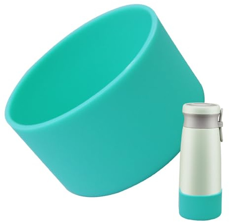 Generico Manicotto per bottiglia in silicone, copertura antiscivolo per manica inferiore della bottiglia | Custodia protettiva in silicone antiscivolo per bicchieri per bottiglie d'acqua - per bottig