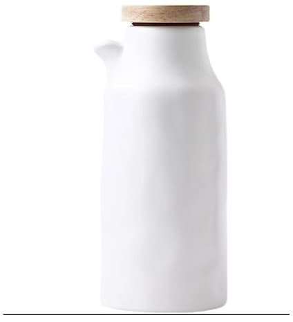 KJHTRED Distributeur d'huile et de vinaigre Distributeur d'huile, Huilier et Vinaigrier, Distributeur d'huile et de vinaigre en céramique Home Essentials Récipient à vinaigre