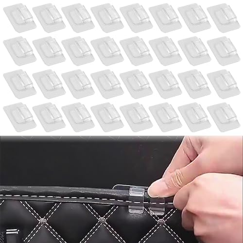 40 supporti per tappetini auto, adesivi di fissaggio per tappetini auto, fibbie di fissaggio multiuso per auto, tappetini per auto