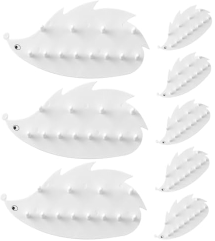 Yardwe 8 pièces Lot Crochets Adhésifs Muraux pour Bijoux Porte-colliers et Porte-clés sans Perçage Organisateur Pratique pour Boucles Oreilles et Bracelets