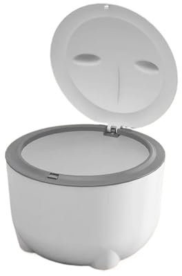 YVAAASIYC Pet Manure Bucket Cat Litter Special Garbage Bin Feces Odor Proof Basin Small Products(GRAY)