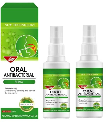 Spray Portátil De Dolor De Muelas,Alivia el Dolor de las Encías,Aerosol para el Cuidado Bucal Aliviar,2PC,Spray para el Cuidado de las Encías