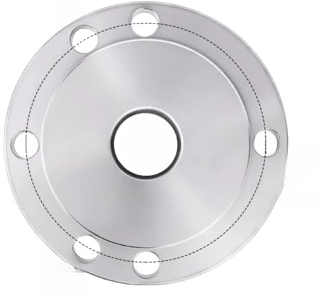 Accessori for albero disco di collegamento flangia mandrino motore tre artigli quattro 80 125 1316 piccolo tornio acciaio manuale(Motor flange for 3 4 jaw 100 hole 19)