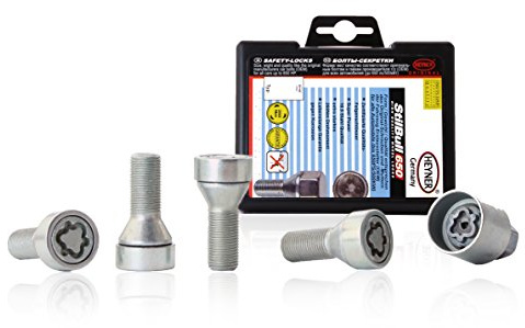 Fits BMW 5 F10 F11 Models 2011 To 2024 Heyner Germany Stil Block PRO Locking Wheel Nuts 574/5 M14x1.25 Set 4 Locks Thatcham Quality Assured Bolts
