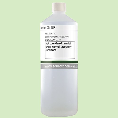 Castor Oil 1 Litre (1L) PHARMACEUTICAL (BP) / COSMETIC/ORGANIC FOOD GRADE Including Delivery