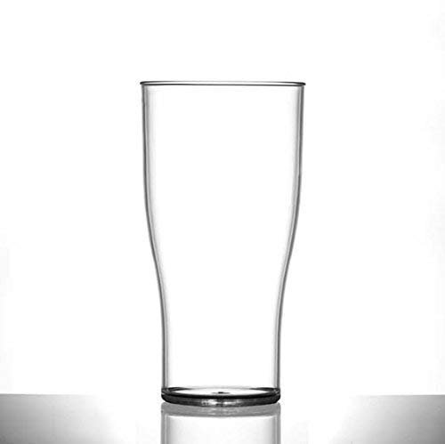 Pack of 12 x Elite Polycarbonate Plastic Reusable Tulip Shaped Pint Glass 20OZ - CE Marked