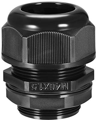 sourcing map M40 Cable Gland 4 Holes Waterproof IP68 Nylon Joint Adjustable Locknut for 10-12mm Dia Wire