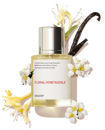 Dossier - Floral Honeysuckle - Eau de Parfum - Inspired by G.Bloom - Perfume Luxury - Pure Infused - Paraben-Free - Vegan - For Women - Fragrance 1.7 oz (Spray 50ml)