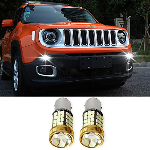 LITTOU LED Luces de Circulación Diurna DRL Compatible para Renegade 2015-2018 (Blanco)