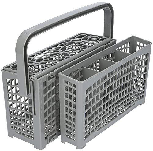 Kenekos - Panier à couverts 2 en 1 universel, divisible, adapté à de nombreux lave-vaisselle et lave-ustensiles de Bosch Siemens Miele AEG Neff | 23 cm x (8,5 cm + 4,5 cm) x 13,5 cm