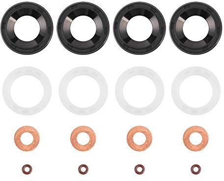 Aramox Injektordichtungen UnterlegscheibeO-Ring Injektor Kit 1233683 198185 Kompatibel mit C- Focus