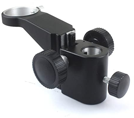 ZTBH Mikroskop-Zubehör-Kit 50mm Durchmesser Stereomikroskop Einstellbarer Ständer Mikroskopische Objektträger (Color : Adjustable Stand)