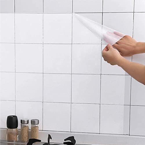 2 Pack Oil Proof Wall Sticker Wallpaper,Kitchen Backsplash Wall Protector High Temperature Resistant Self-Adhesive Sticker,Stove Sticker Removable Paper for Worktop Cupboard Household 27.56in*17.72in