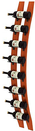 NISMIA Weinregal Wandmontage Weinregal Wandmontiertes Weinregal, Fassweinregal, Flaschenregal Aus Holz, Kreatives Wandregal (Size : 150cm)