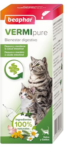 Beaphar VERMIpure Solución Líquida Natural Gatos y Gatitos - 50ml