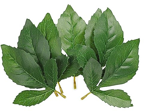 PATIKIL 5,51x4,72 Artificiel Soie Dahlia Feuille, 80 pcs Artificiel Verdure Feuilles Faux Feuilles Faux Artisanat Feuilles pour DIY Mariage Bouquets Maison Décoratifation