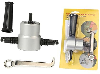 Homoyoyo Rotary Cutting Tool Burrs Dual Head Sheet Nibbler Metal Cutting Attachment Nibbler Drill Bit