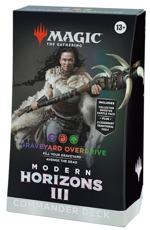 Magic: The Gathering Modern Horizons 3 Commander-Deck – Friedhof auf Hochtouren (Deck mit 100 Karten, Sammler-Booster-Probepackung mit 2 Karten + Zubehör) (English Version)