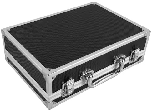 Luxshiny Portable Aluminium Alloy Tool Case Handheld Multi-functional Storage Box for Accessories for Travel Outdoor Use and Daily Transport