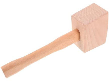 ULTECHNOVO Holzhammer Handgefertigt Aus Massivem Buchenholz Mit Ergonomischem Griff Langlebiger Holzklüpfel Für Schreiner Tischler Und Holzarbeiten Robustes Werkzeug Für Präzise Handwerkskuns