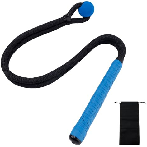 Gosknor Golf Rope Swing Trainer, Rope Golf Training Aid with Storage Bag Multi-Purpose Golf Training Rope Golf Gifts Golf Rope Trainer for Strength Control Physical Training