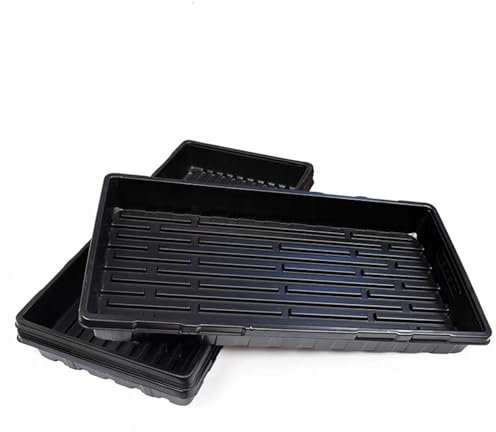 BeGrit Pflanzwanne 5 Stücke Pflanzschalen Anzuchtplatte Pflanzschale Groß 54cm x 28cm x 5cm Anzuchtschalen Ohne Löcher Stabile Flache Schalen für Pflanzen, Anzuchten, Garten, Hydroponic