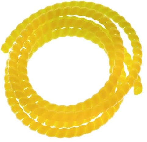 Cord Protector,Spiral Wrap 1 Meter Wire Cable Organizer 10mm 14mm Spiral Wrap Cable Winding Sleeve Tubing Cover(Yellow,10mm inside diameter)