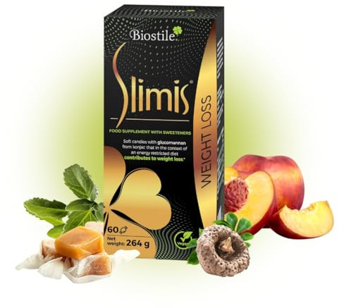 Biostile Slimis – Zuckerfreie Glucomannan-Weichbonbons für effektives Abnehmen