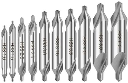 Brocas de centrado HSS 6542 de 1,0 a 6 mm, brocas de ranura espiral, brocas de 60 grados for madera y metal, herramientas eléctricas, cortador de agujeros.(4.0mm)