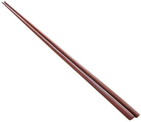 ROMISBABA Palillos Largos de Madera de Sándalo Rojo para Cocinar y Freír Resistentes al Calor para Hotpot Barbacoa y Uso Doméstico