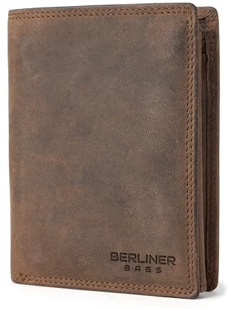 Berliner Bags Oliver Cartera de Piel Noble para Hombre, 15 Tarjetas, RFID