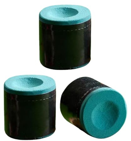KUYTUE 3PCS Snooker Chalk,Pool Chalk,Snooker Cue Chalk Set,No-Slip Pool Cue Accessories,Durable Snooker Accessories,Billiard Pool Cue Chalk,Pool Table Accessories,Dry Pool Cue Chalks,Light Green