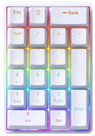 Bollisate Teclado Numérico Externo | Teclado Mecánico Portátil - Numérico para Computadora Plug and Play - para Portátil PC Escritorio y Contadores Analistas Financieros Programadores