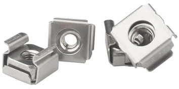 1/2/5/10 Stücke M4 M5 M6 M8 M10 M12 304 Edelstahl Quadratische Elastische Rackmontage Serverschrank Regal Clip Schwimmende Käfigmutter(10pcs M5)