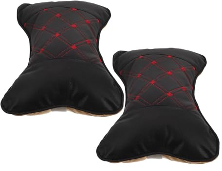 2 Piezas Almohada para Reposacabezas de Coche, Pu y Pp, Cuello
