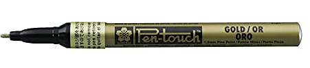 Pen-Touch Marker Fine, Paint Ink, Gold, 0.02 x 4.9 x 1.9 cm, SAK41301