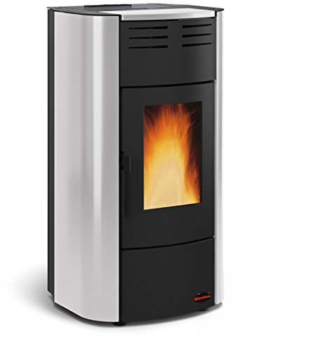 Extraflame X1280301 Raffaella Idro - Stufa a pellet, colore: Argento