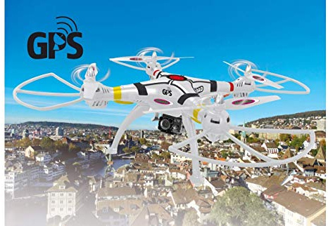JAMARA 422026 Payload GPS Drone Altitude Full HD WiFi Coming Home, Quadrocopter, Drohne, Foto, Video, WiFi FPV Version mit HD Kamera, 350g Zuladung, ab 14 Jahre, automatische Höhenkontrolle, Weiß