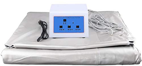 YAOBAO Sauna De Infrarrojos Lejanos para Interiores, 3 Zonas, Manta para Adelgazar, Antienvejecimiento, Alivia La Fatiga, Máquina De Belleza Corporal para Bajar De Peso, Desintoxicación, Belleza,EU