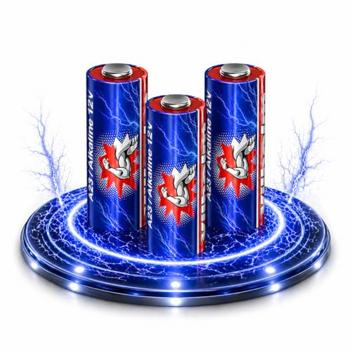 Wilhelm A23 Batterien 12V 55 mAh Alkaline (MN21, V23GA, 23A) – 3 Stück