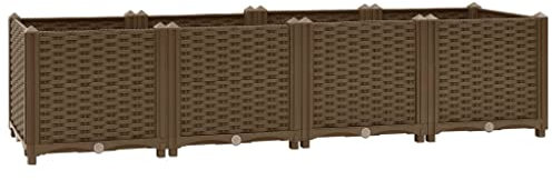 vidaXL Hochbeet 160 x 40 x 38 cm Polypropylen