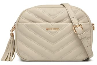 Miss Lulu Klein Handy Umhängetasche,Damen Kleine Umhängetasche,PU Leder Crossbody Schultertasche Reisepass Handytasche mit Kartenschlitz Verstellbar Abnehmbar Schultergurt