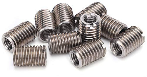 MOUMOUTEN Inserti Filettati, 10 Pezzi Manicotto di Riparazione in Acciaio Inossidabile M8 Femmina e M12 Filettatura Maschio Conversione, Manicotto di Conversione per Raccordi Filettati | Inserti filettati, manicotto di riparazione in acciaio inox per raccordi filettati