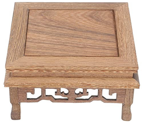 Milisten Präsentationsständer Für Blumentöpfe Orientalischer Vasenständer Halter Für Blumensockel Vase Basis Seifenständer An Bord Blumentopf Hölzern Dekorationen Sukkulenten Büro
