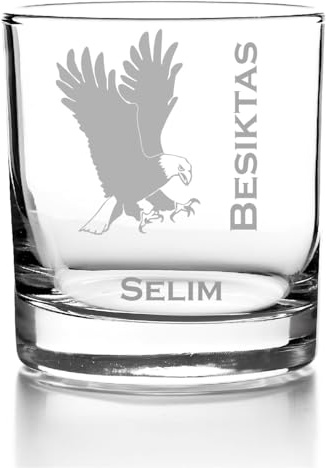 aina Besiktas Geschenke Whiskyglas mit Name personalisiert
