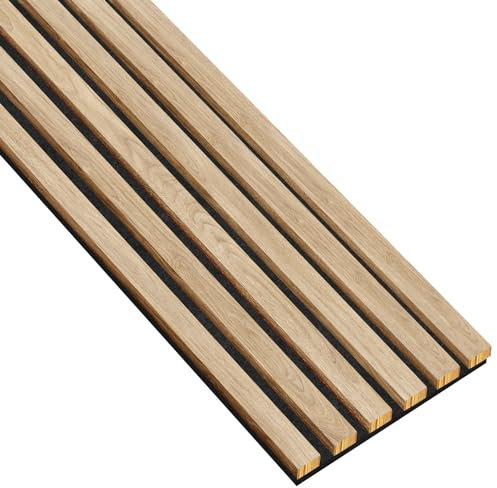 Jeu de lattes en feutre pour la décoration intérieure, 12x28 mm, module de base 25,3 cm, longueur totale 275 cm Panneaux en bois, panneaux muraux, aspect bois, mur à lattes