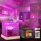 MXTIMWAN Proyector LED de Cielo Estrellado para Niños, RGB 3D, Luz del Norte, Proyector con 16 Efectos de Iluminación y Mando a distancia, Decoración de Fiestas para Niños y Adultos